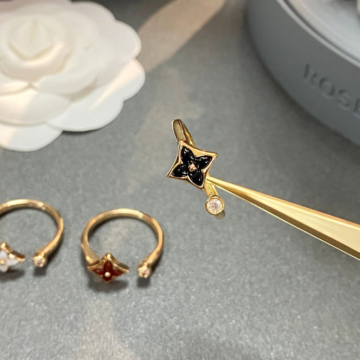 [OAKJURI Jewelry]STAR 1 DIAMOND OPEN RING