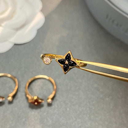 [OAKJURI Jewelry]STAR 1 DIAMOND OPEN RING