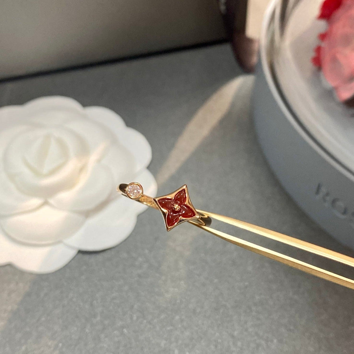 [OAKJURI Jewelry]STAR 1 DIAMOND OPEN RING