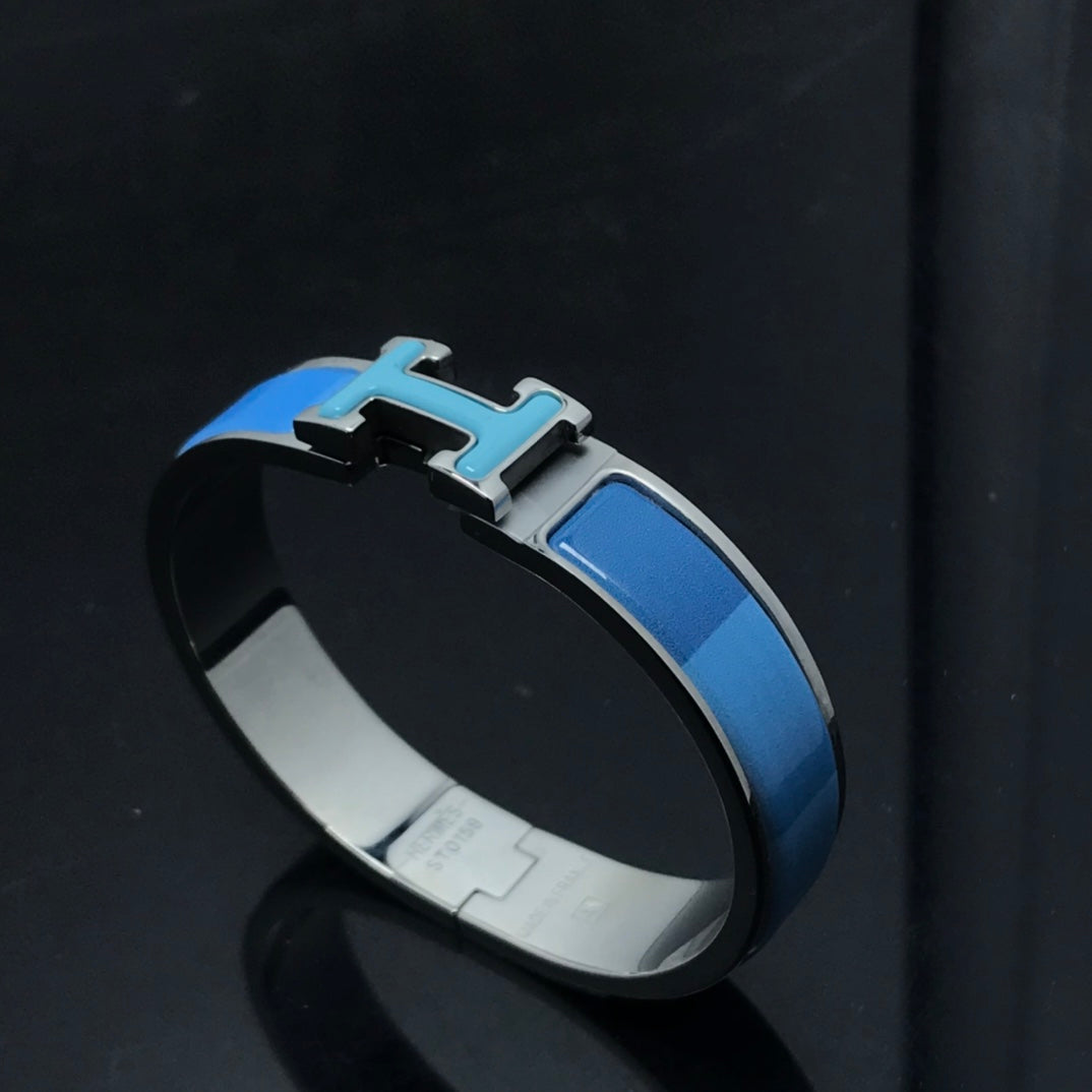 [OAKJURI Jewelry]H BRACELET BLUE RAINBOW CERAMIC