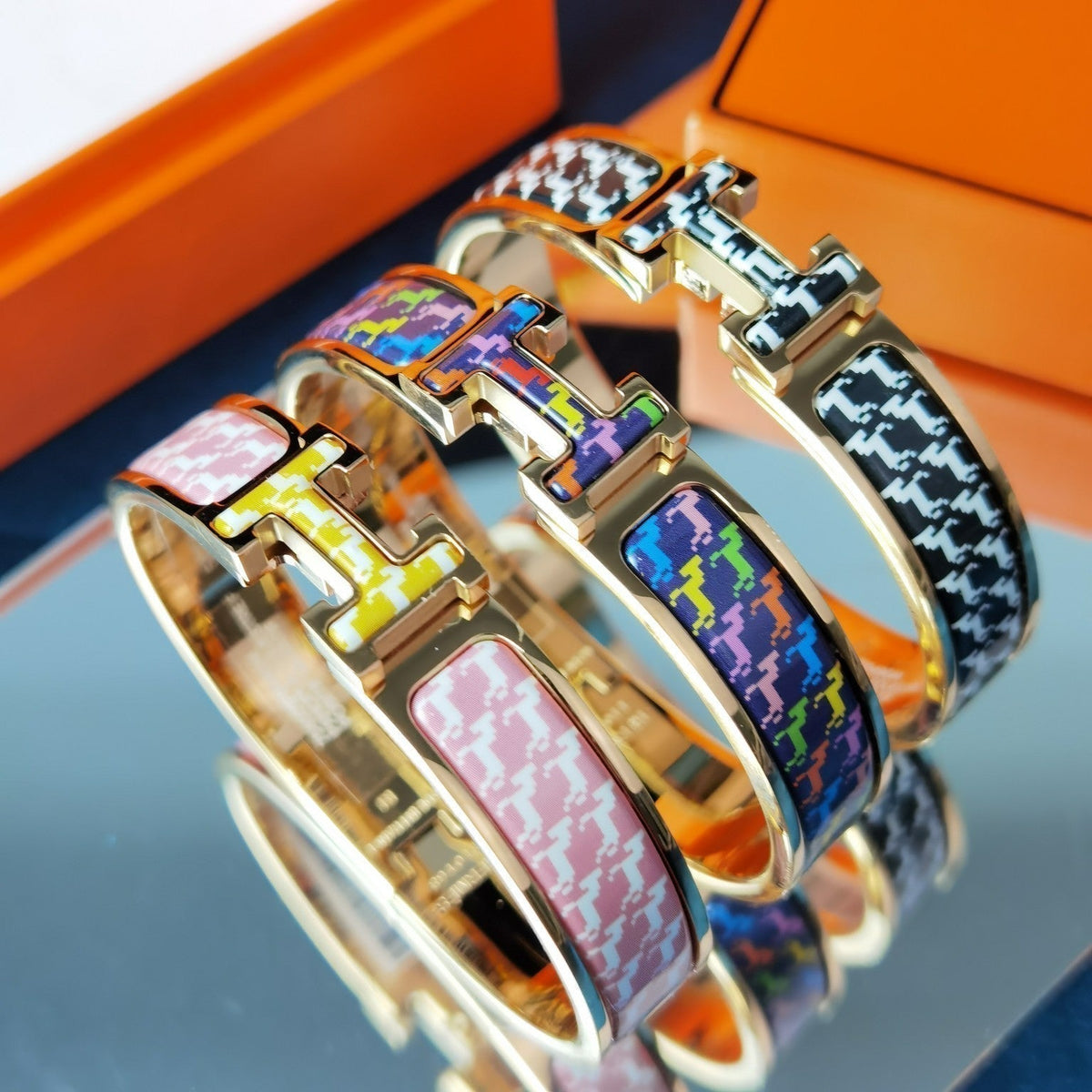 [OAKJURI Jewelry]H HORSE BRACELET 12MM