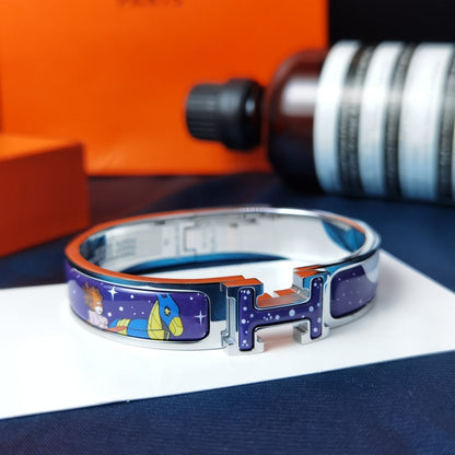 [OAKJURI Jewelry]H STAR AND MOON BRACELET 12MM
