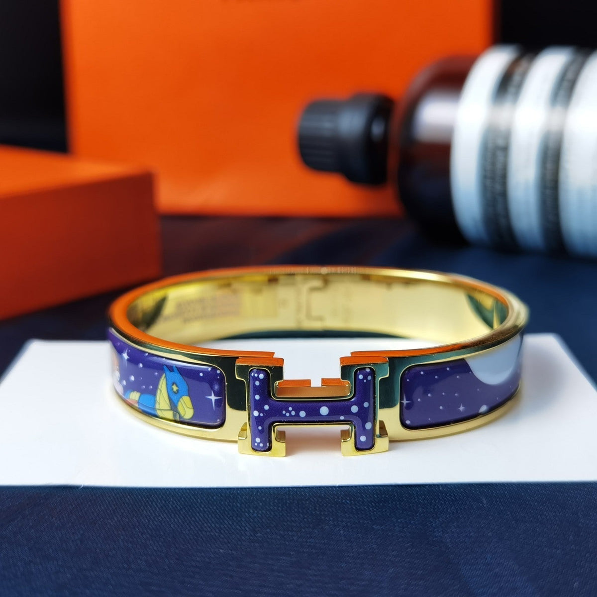 [OAKJURI Jewelry]H STAR AND MOON BRACELET 12MM