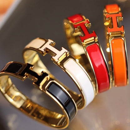 [OAKJURI Jewelry]H BRACELET 12MM GOLD