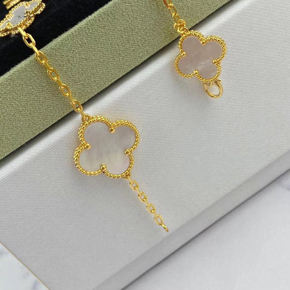 [OAKJURI Jewelry]MAGIC CLOVER MOP GOLD BRACELET 5 MOTIFS