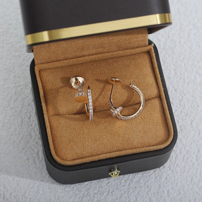 [OAKJURI Jewelry] JUSTE FULL DIAMOND SMALL EARRINGS