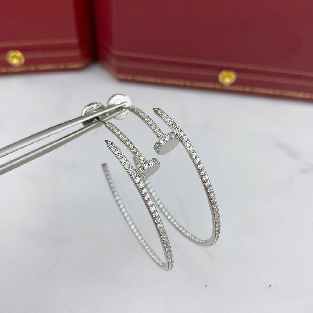 [OAKJURI Jewelry] JUSTE FULL DIAMOND LARGE EARRINGS