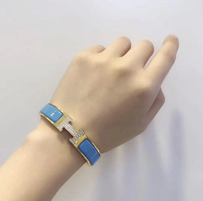[OAKJURI Jewelry]H CLOUD BLUE BRACELET GOLD DIAMOND