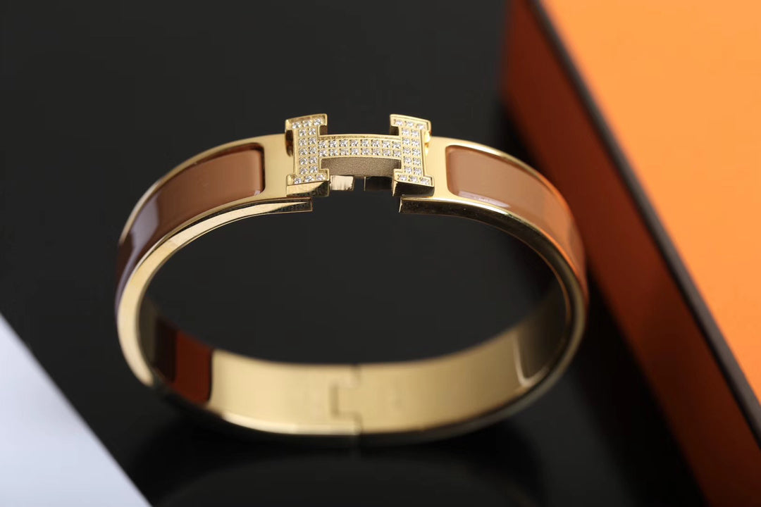 [OAKJURI Jewelry]H BRACELET GOLD DIAMOND