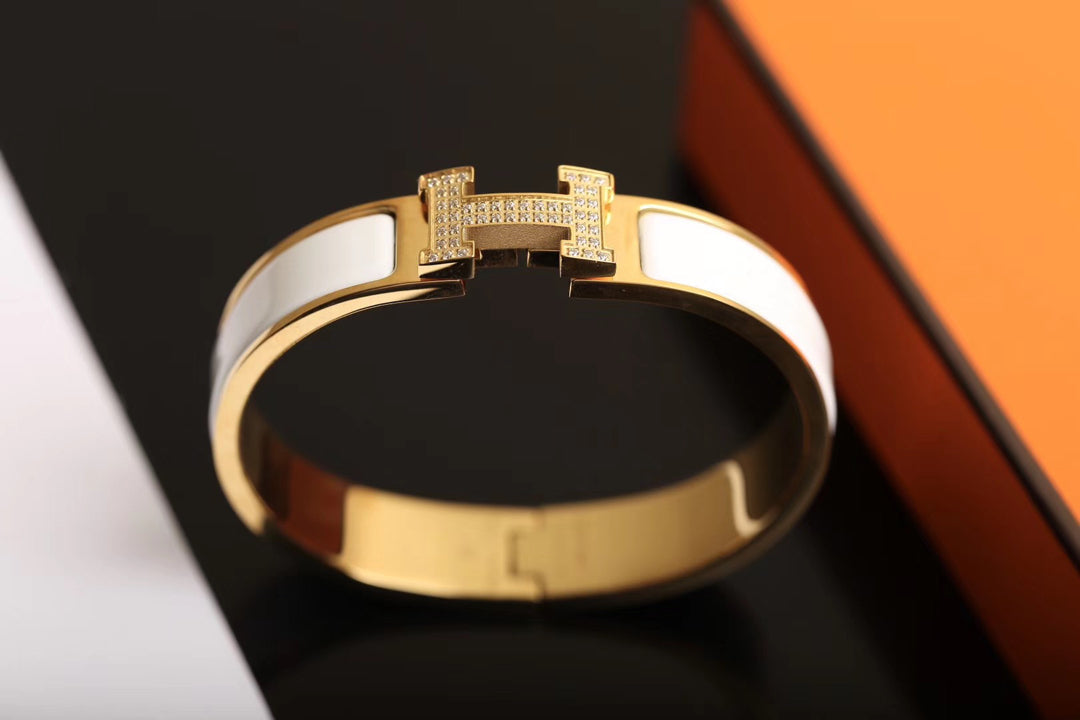 [OAKJURI Jewelry]H BRACELET GOLD DIAMOND