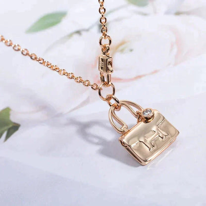 [OAKJURI Jewelry]AMULETTE PEDANT ROSE GOLD NECKLACE