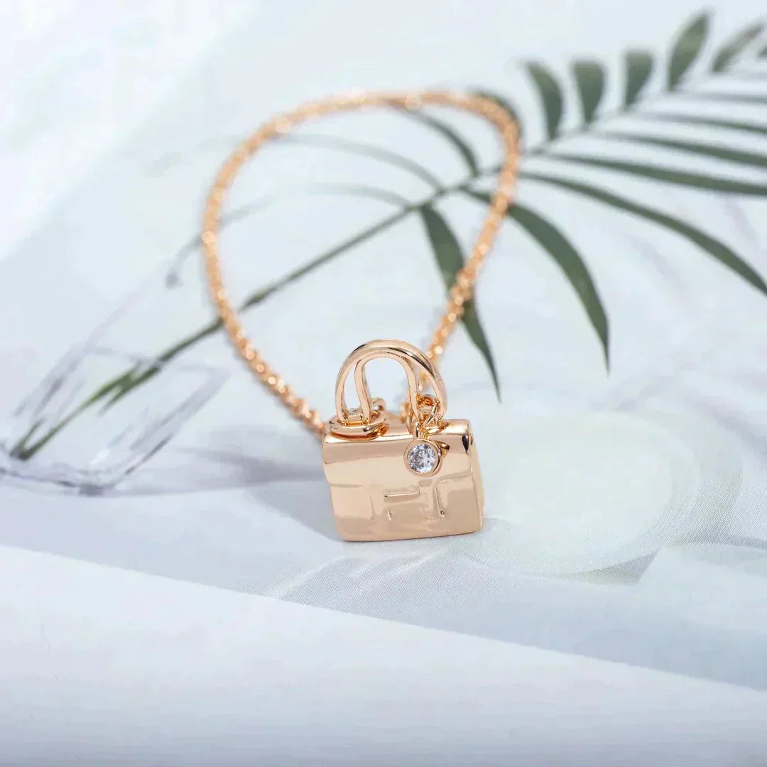 [OAKJURI Jewelry]AMULETTE PEDANT ROSE GOLD NECKLACE