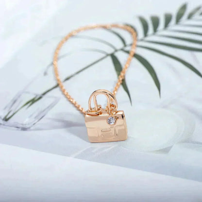 [OAKJURI Jewelry]AMULETTE PEDANT ROSE GOLD NECKLACE