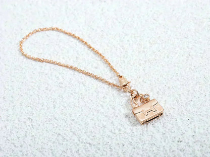 [OAKJURI Jewelry]AMULETTE PEDANT ROSE GOLD NECKLACE