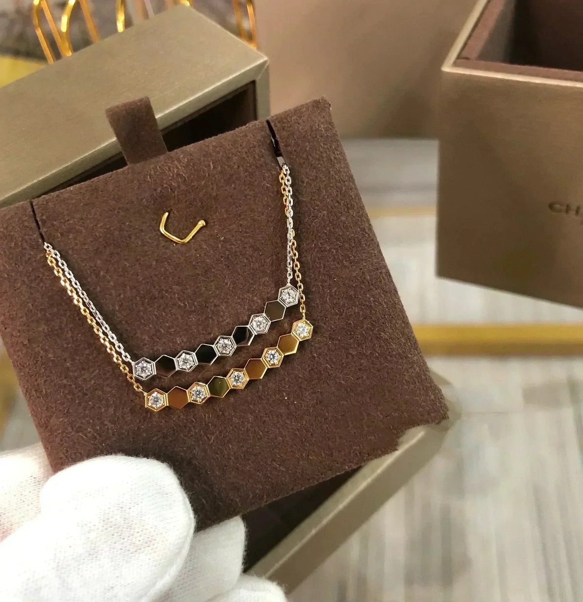 [OAKJURI Jewelry]BEE LOVE NECKLACE DIAMOND