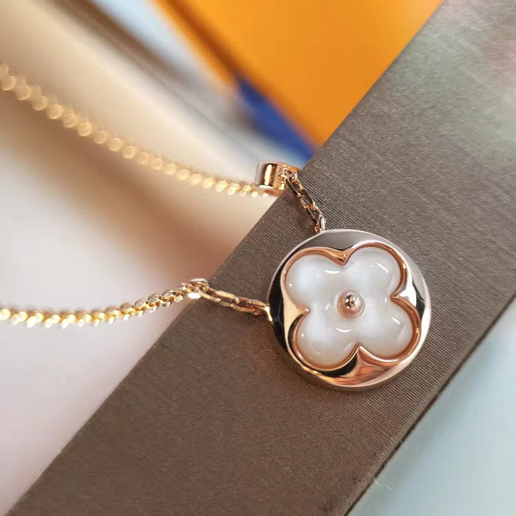 [OAKJURI Jewelry]SUN MOP GOLD 1 DIAMOND NECKLACE