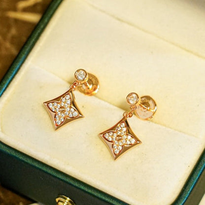 [OAKJURI Jewelry]STAR DIAMONDS EARRINGS GOLD