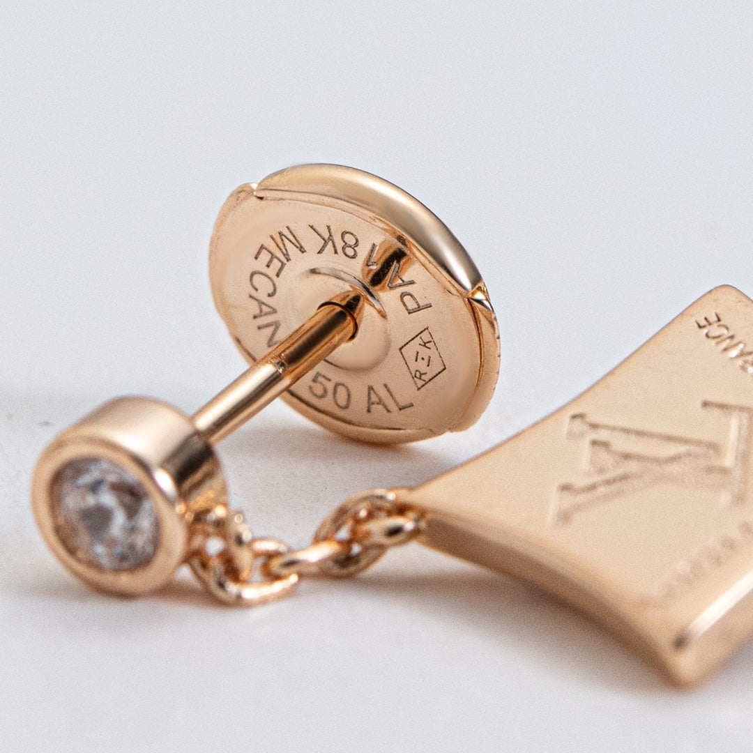 [OAKJURI Jewelry]STAR DIAMONDS EARRINGS GOLD