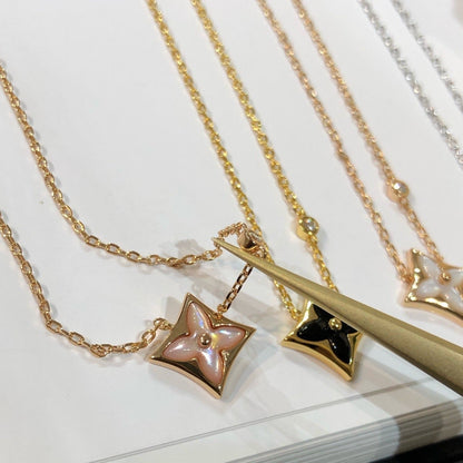 [OAKJURI Jewelry]STAR BLACK MOP NECKLACE