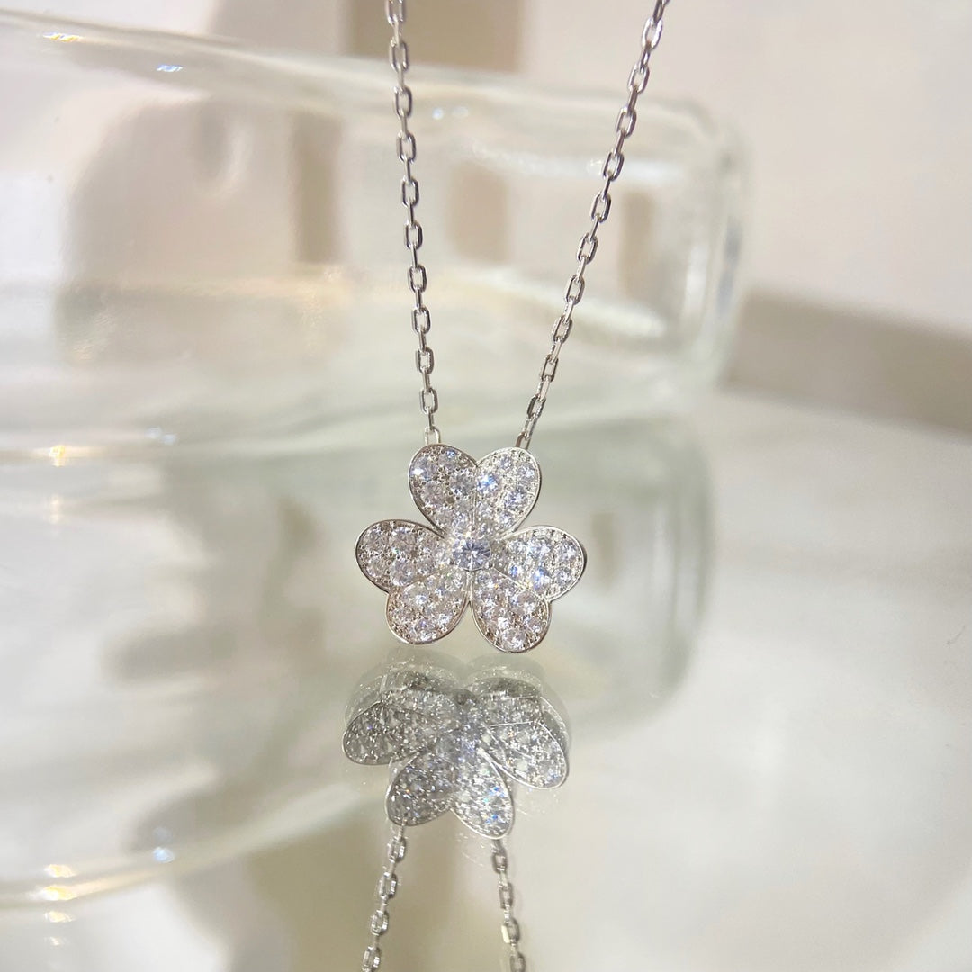 [OAKJURI Jewelry]FLOWER DIAMOND NECKLACE
