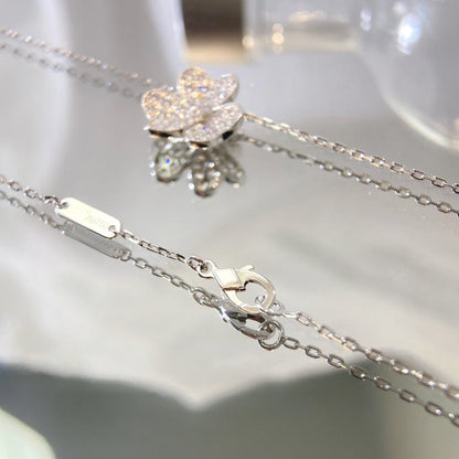 [OAKJURI Jewelry]FLOWER DIAMOND NECKLACE