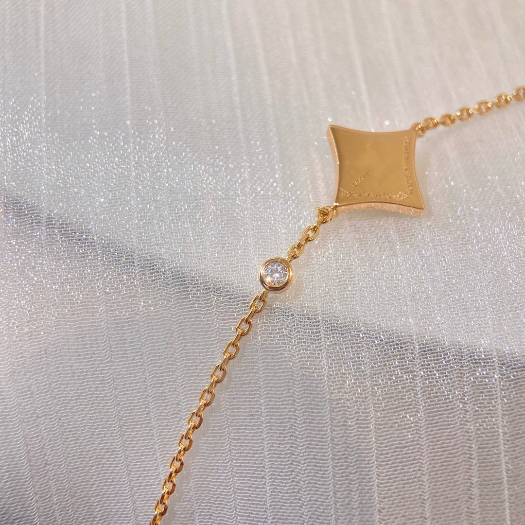 [OAKJURI Jewelry]COLOR STAR CARNELIAN PINK GOLD DIAMOND BRACELET