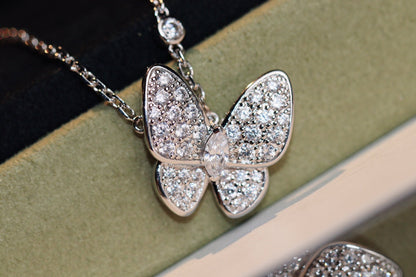 [OAKJURI Jewelry]BUTTERFLY DIAMOND NECKLACE