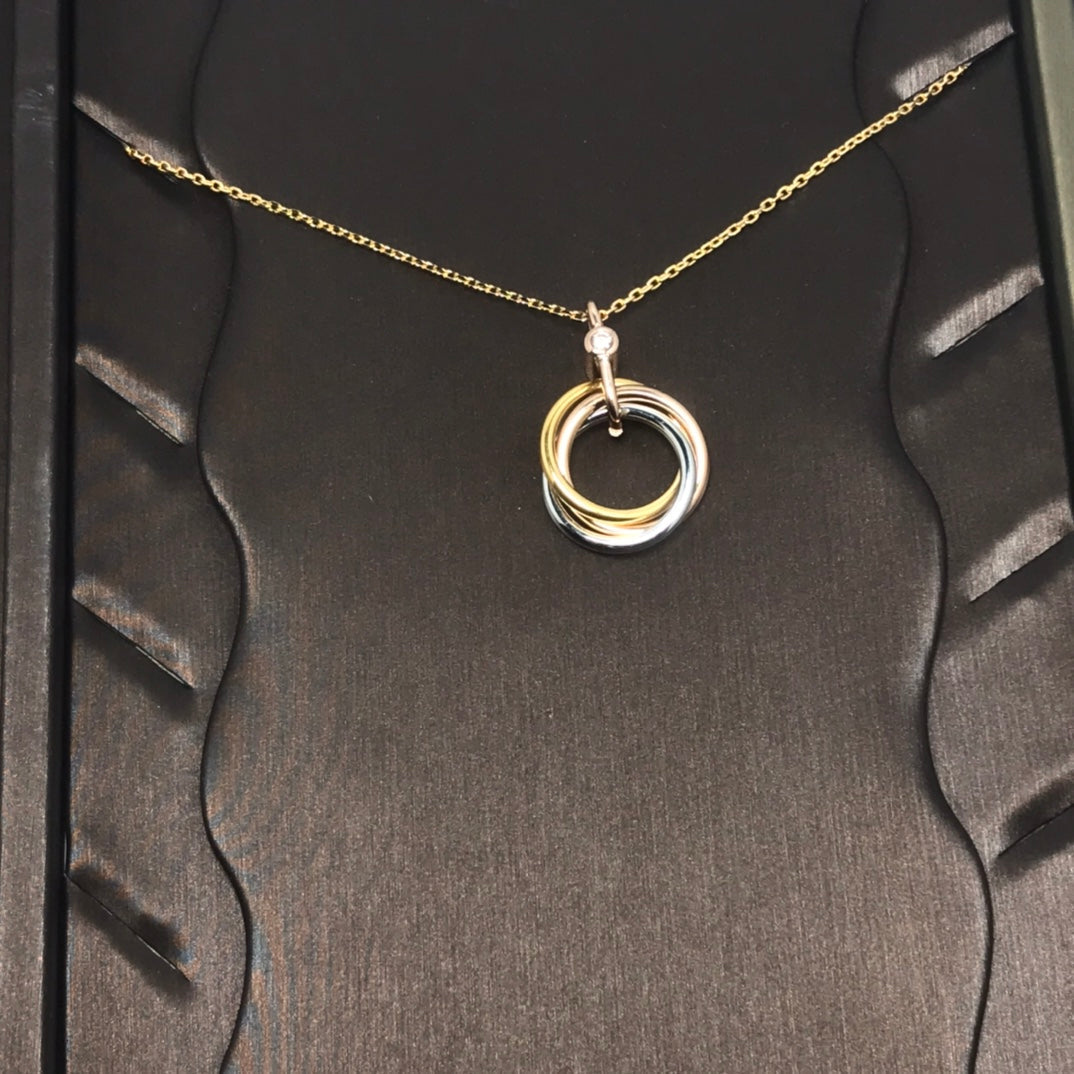[OAKJURI Jewelry] TRINITY  NECKLACE 1 DIAMOND
