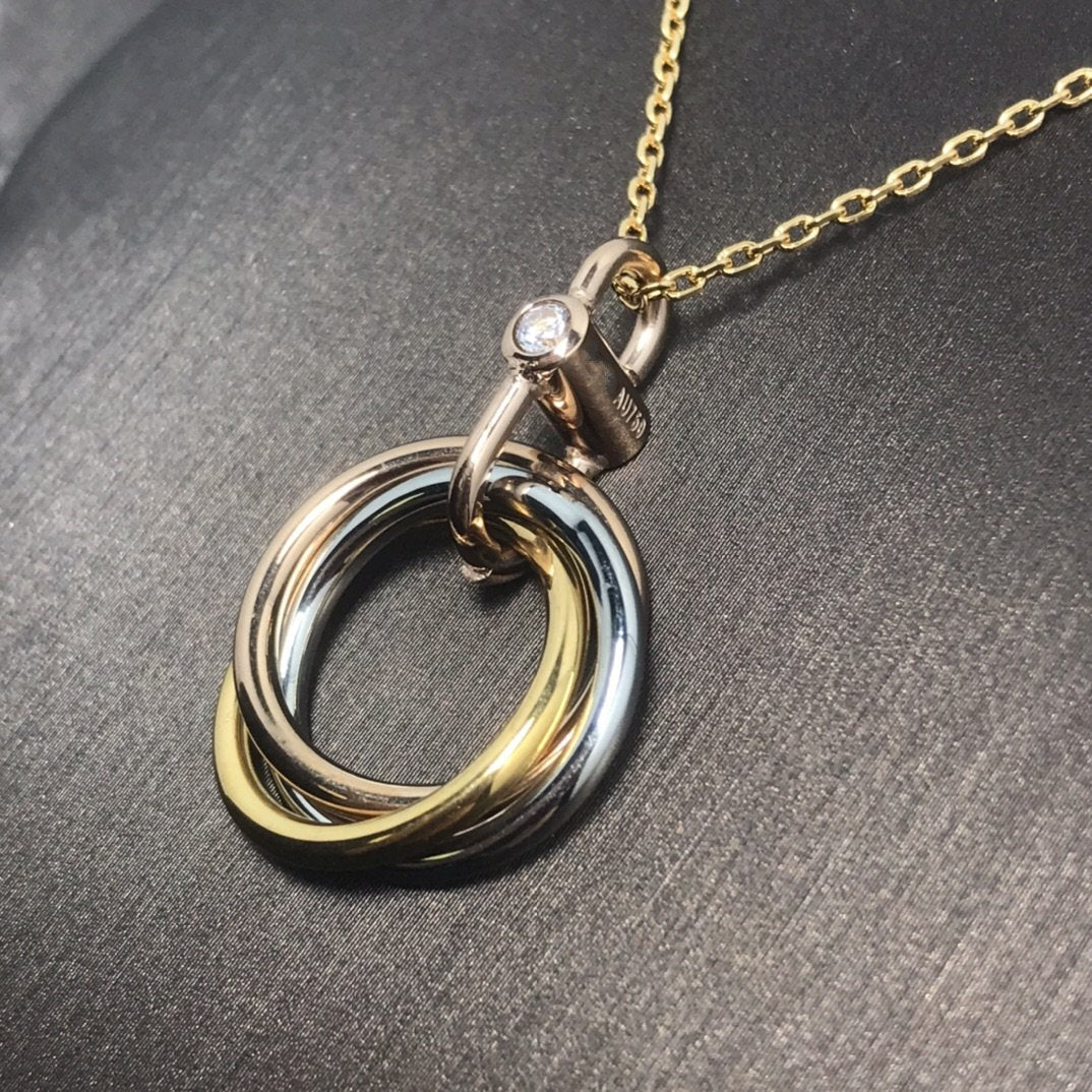 [OAKJURI Jewelry] TRINITY  NECKLACE 1 DIAMOND