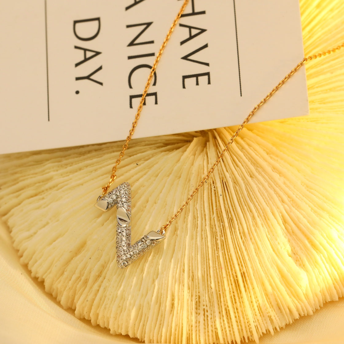 [OAKJURI Jewelry]VOLT SILVER DIAMOND PEDANT NECKLACE