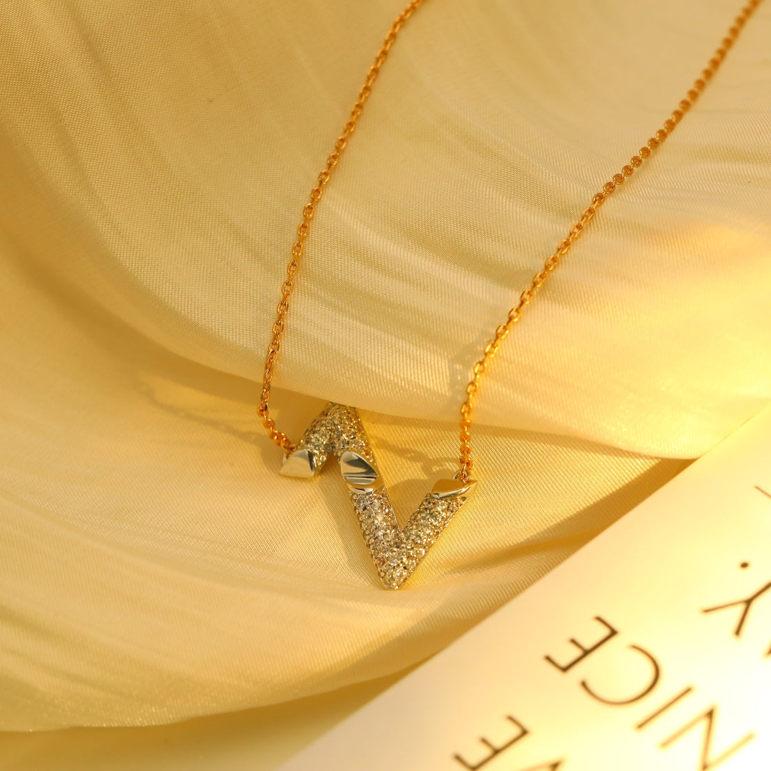 [OAKJURI Jewelry]VOLT SILVER DIAMOND PEDANT NECKLACE