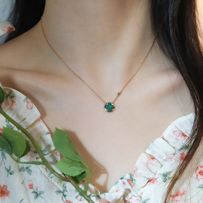 [OAKJURI Jewelry]SUN PEDANT PINK GOLD 1 DIAMOND NECKLACE
