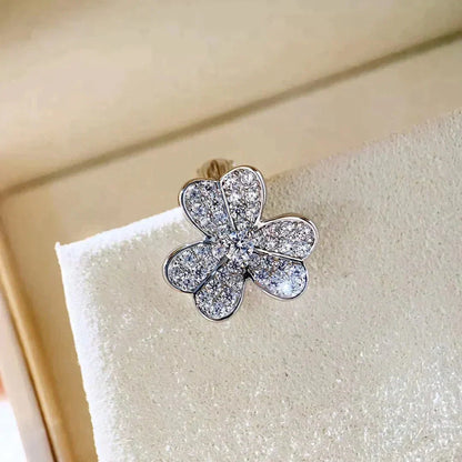 [OAKJURI Jewelry]CLOVER COMOS DIAMOND EARRINGS SILVER