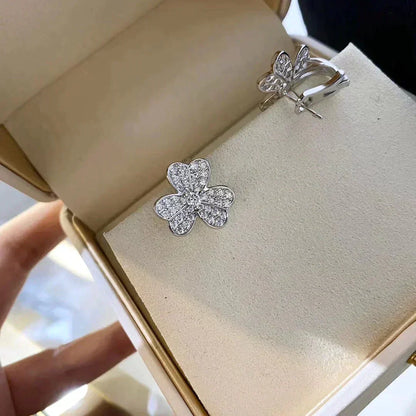 [OAKJURI Jewelry]CLOVER COMOS DIAMOND EARRINGS SILVER
