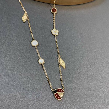 [OAKJURI Jewelry]LUCKY SPRING 15 MOTIFS GOLD NECKLACE