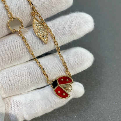[OAKJURI Jewelry]LUCKY SPRING 15 MOTIFS GOLD NECKLACE