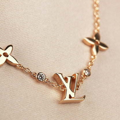 [OAKJURI Jewelry]STAR AND SUN 7 MOTIFS GOLD BRACELET