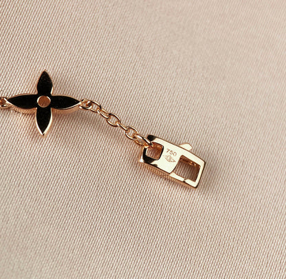 [OAKJURI Jewelry]STAR AND SUN 7 MOTIFS GOLD BRACELET