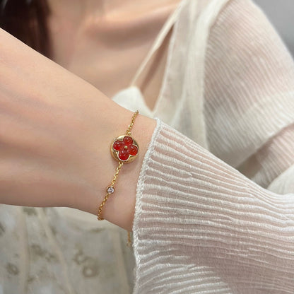 [OAKJURI Jewelry]SUN PEDANT CARNELIAN BRACELET