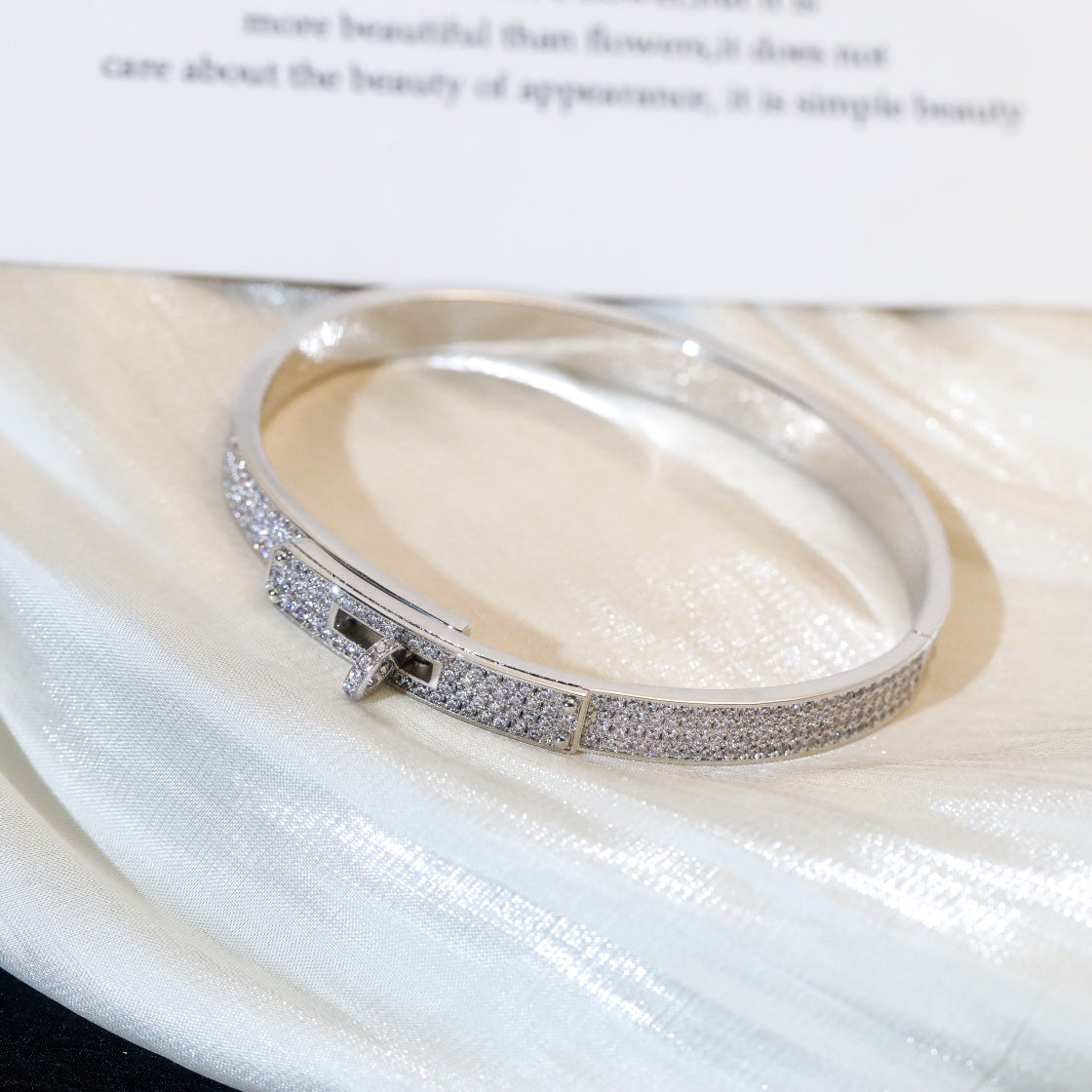 [OAKJURI Jewelry]KELLY BRACELET DIAMOND PAVED