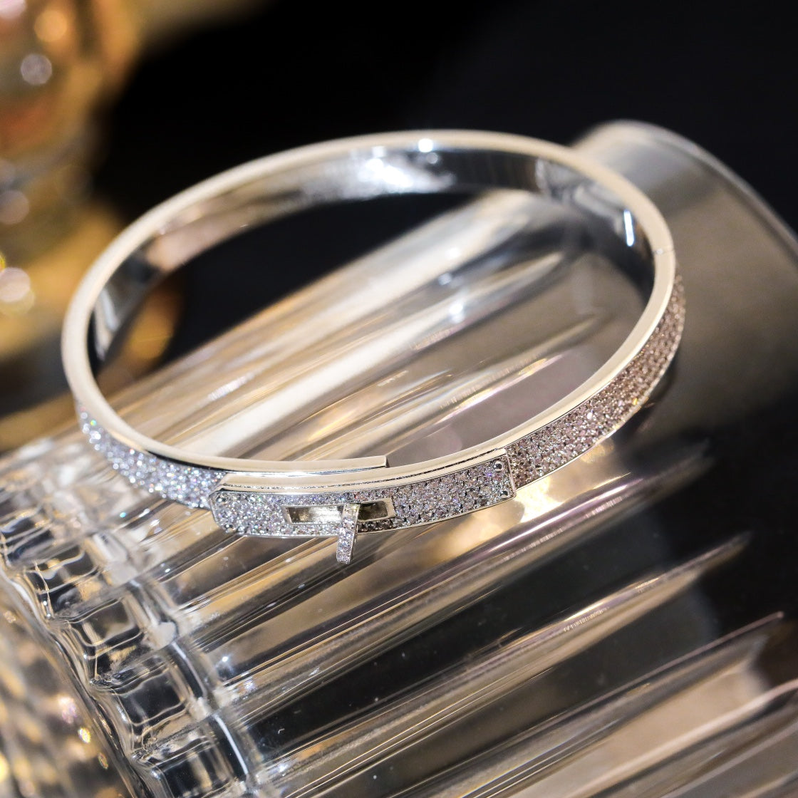 [OAKJURI Jewelry]KELLY BRACELET DIAMOND PAVED
