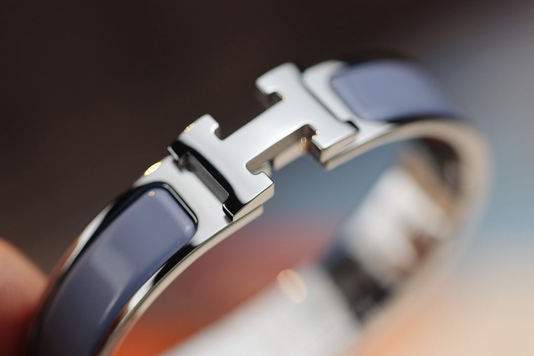 [OAKJURI Jewelry]H BRACELET 12MM BLUE GRAY