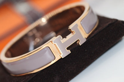 [OAKJURI Jewelry]H BRACELET 12MM BROWN