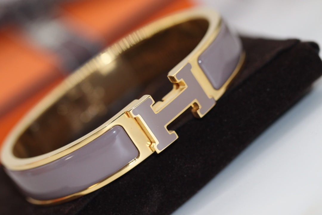 [OAKJURI Jewelry]H BRACELET 12MM BROWN