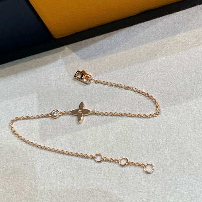 [OAKJURI Jewelry]STAR DIAMOND PINK GOLD BRACELET