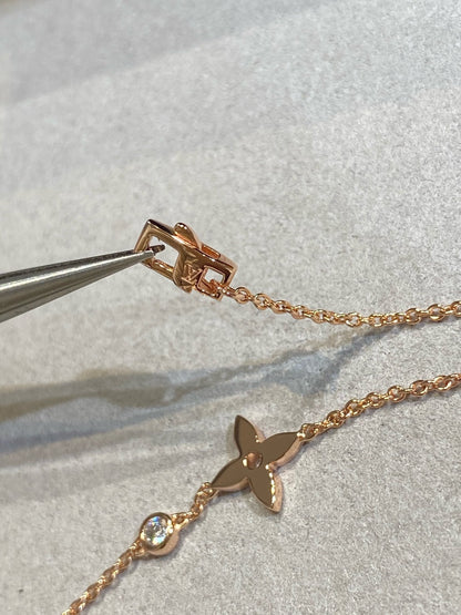 [OAKJURI Jewelry]STAR DIAMOND PINK GOLD BRACELET