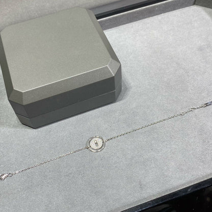 [OAKJURI Jewelry]LUCKY MOVE DIAMOND PAVED BRACELET