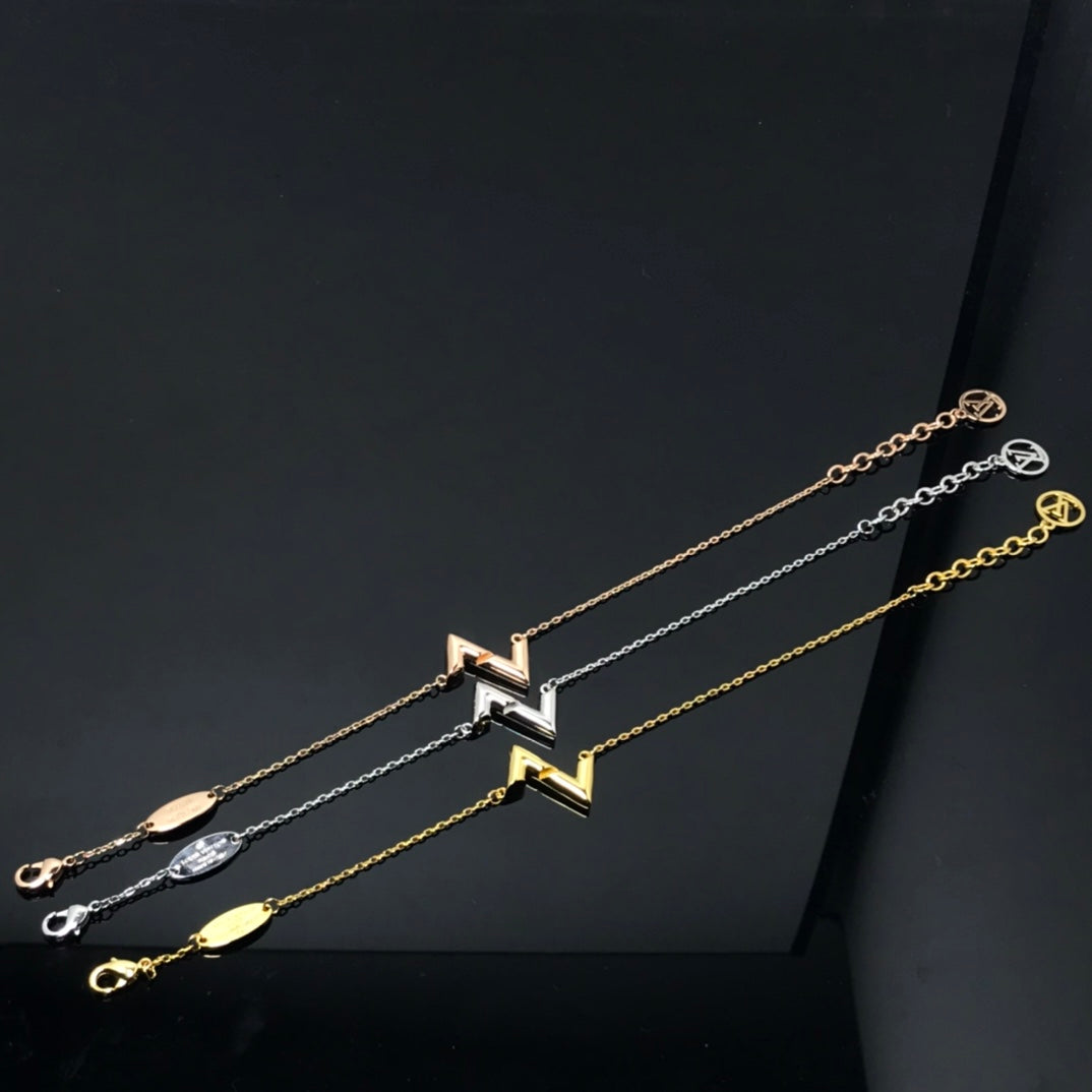 [OAKJURI Jewelry]VOLT LV LOGO BRACELET