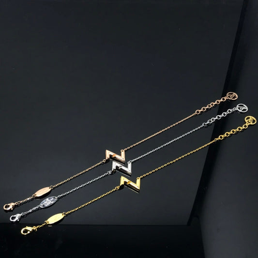 [OAKJURI Jewelry]VOLT LV LOGO BRACELET