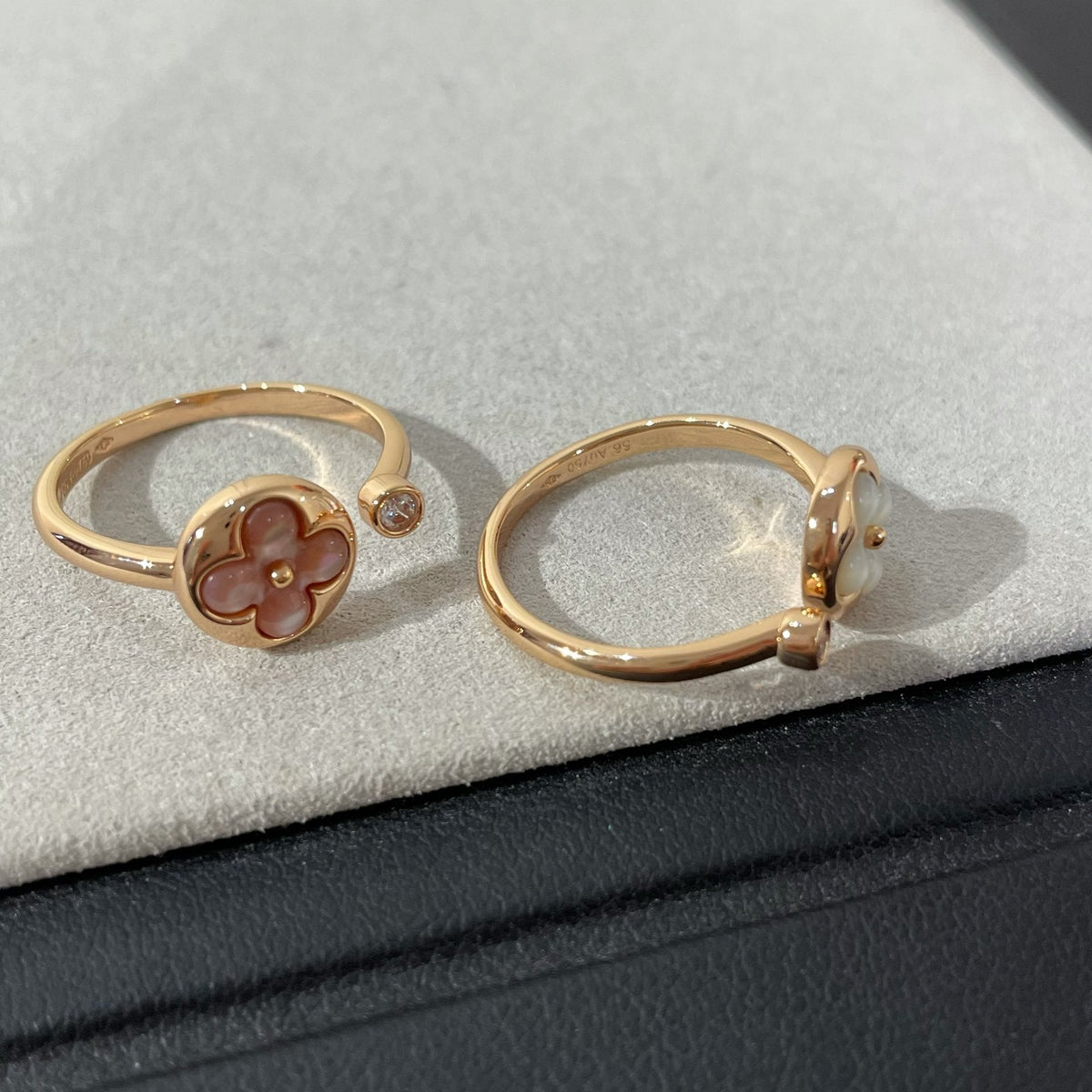 [OAKJURI Jewelry]SUN 1 DIAMOND PINK MOP RING